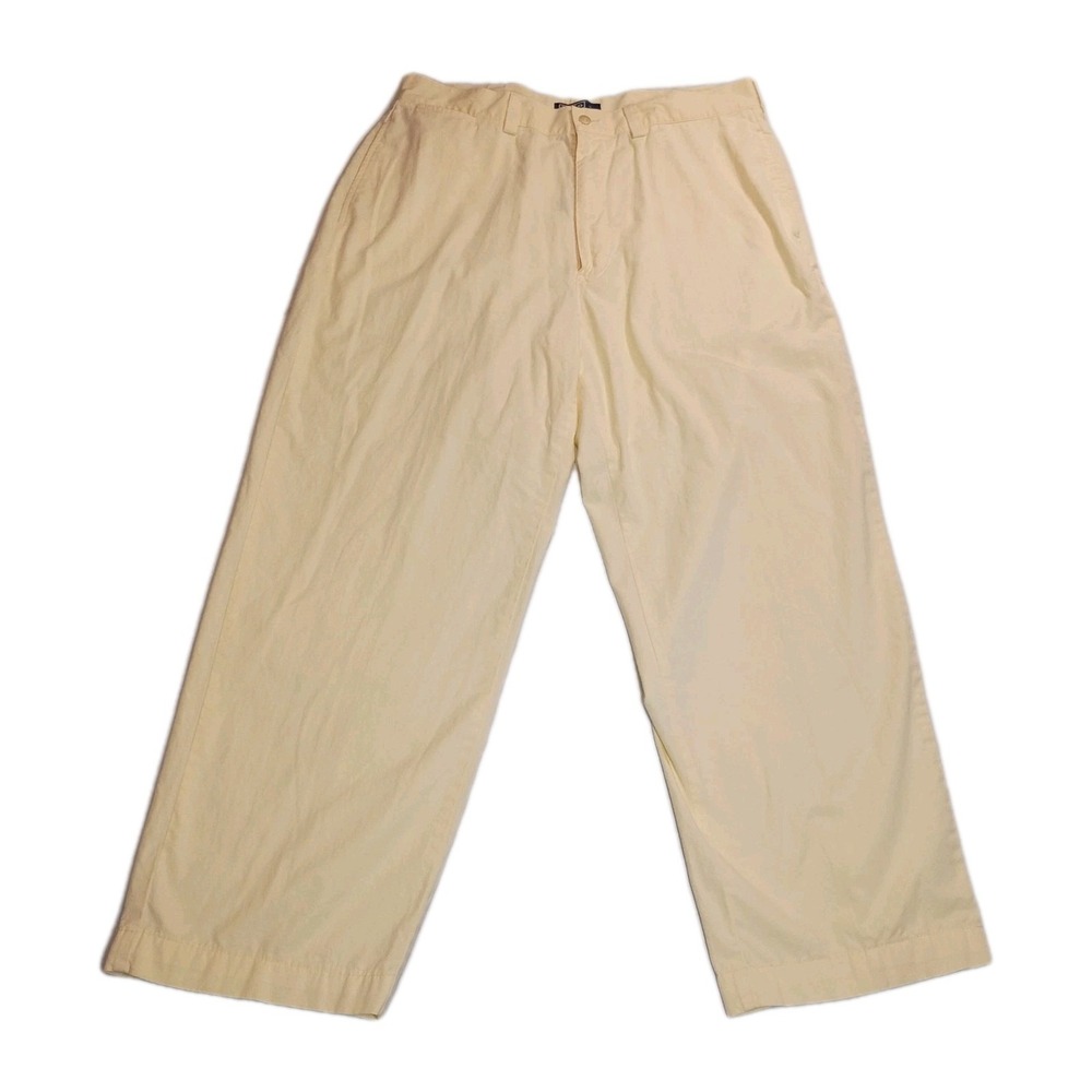 Vintage Polo Ralph Lauren Phillip Pants Yellow Men's 36x30 1990s preppy casual‎